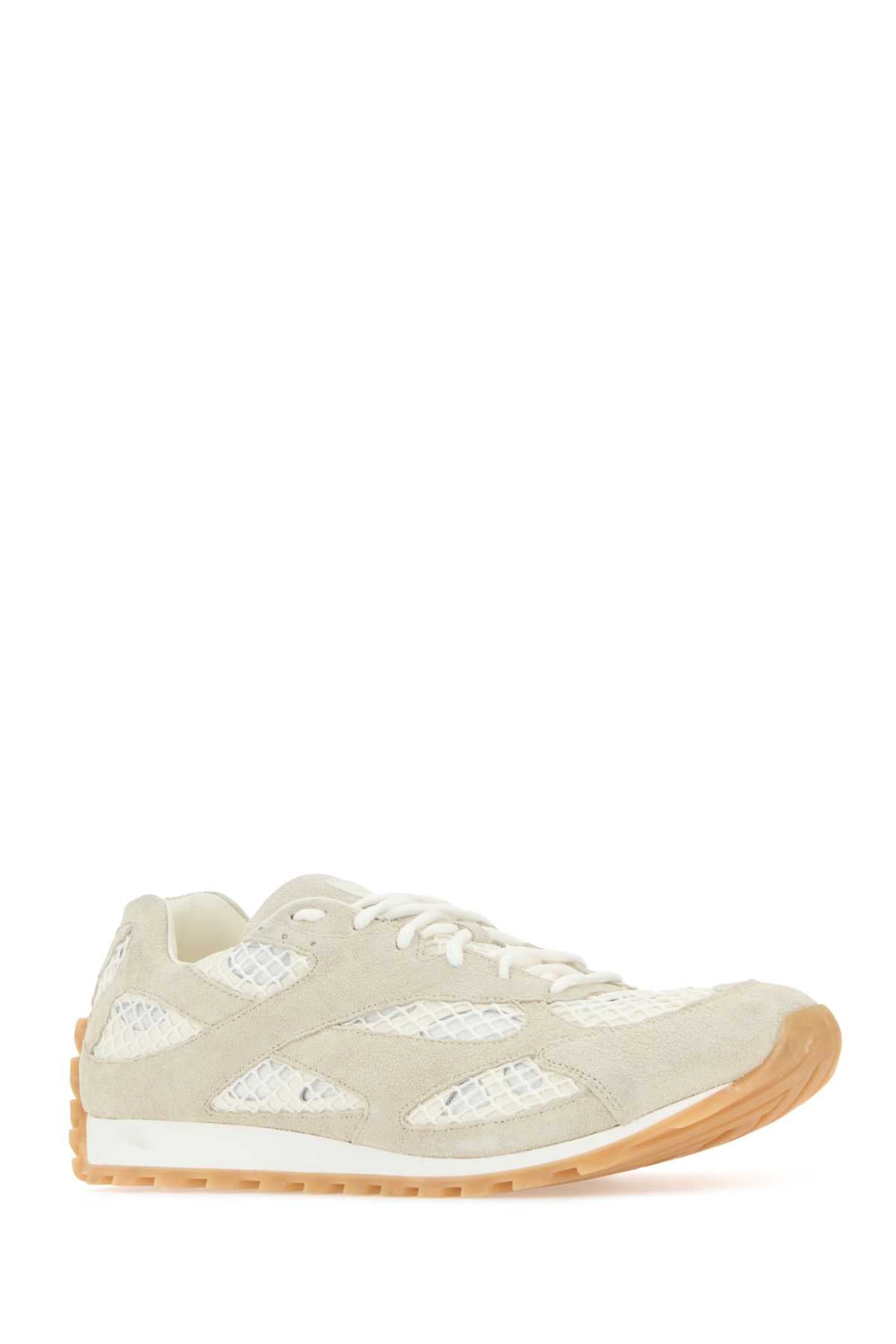 BOTTEGA VENETA Bicolor Mesh and Suede Orbit Sneakers