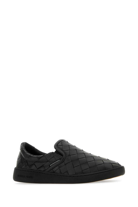 BOTTEGA VENETA Chic Black Leather Slip-Ons for Women