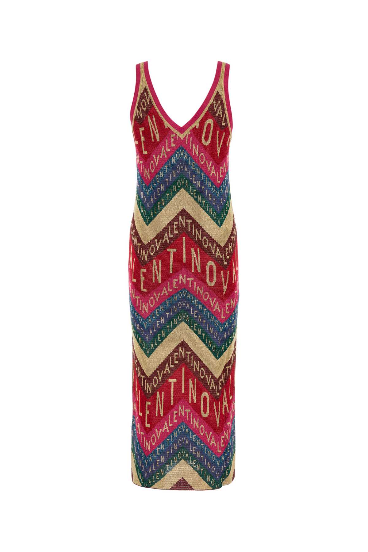 VALENTINO GARAVANI Embroidered Knit Escape Dress