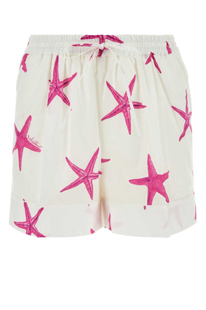 VALENTINO GARAVANI Escape Printed Poplin Shorts for Women