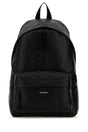 BALENCIAGA Black Leather Medium Signature Backpack