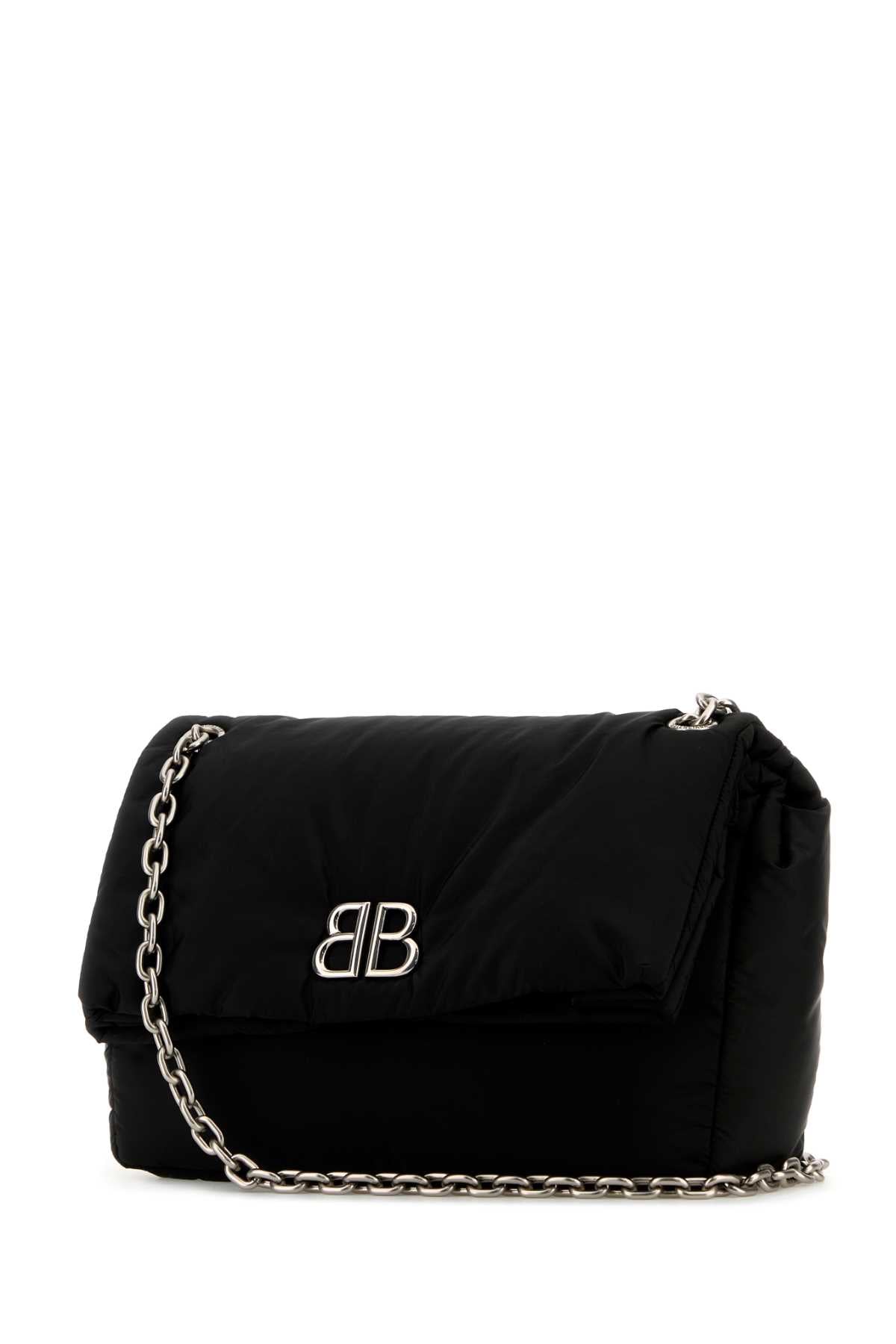 BALENCIAGA Medium Monaco Nylon Shoulder Bag