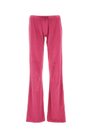 BALENCIAGA Velvet Joggers for Women - Fuchsia