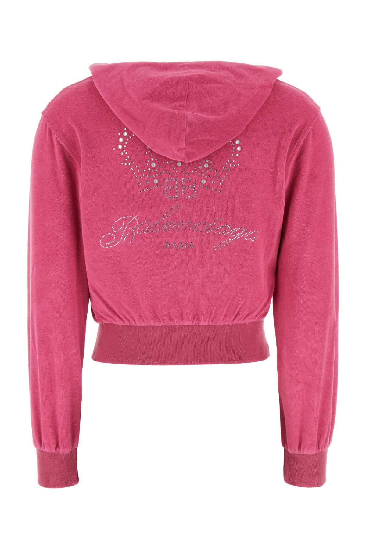 BALENCIAGA Chic Pink Chenille Sweatshirt