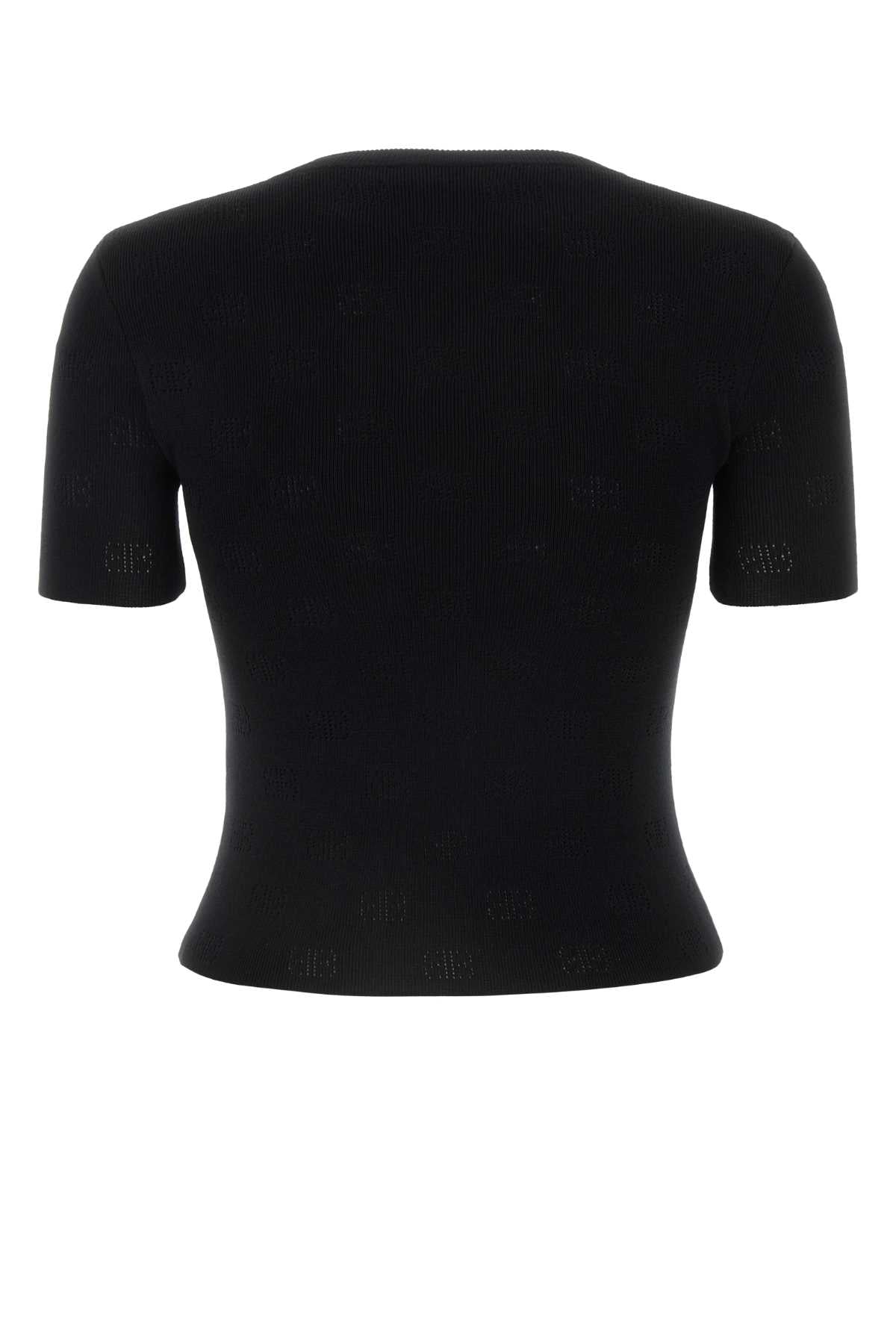 BALENCIAGA Classic Black Wool Blend Sweater for Women