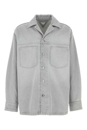 BOTTEGA VENETA Classic Grey Denim Shirt for Men