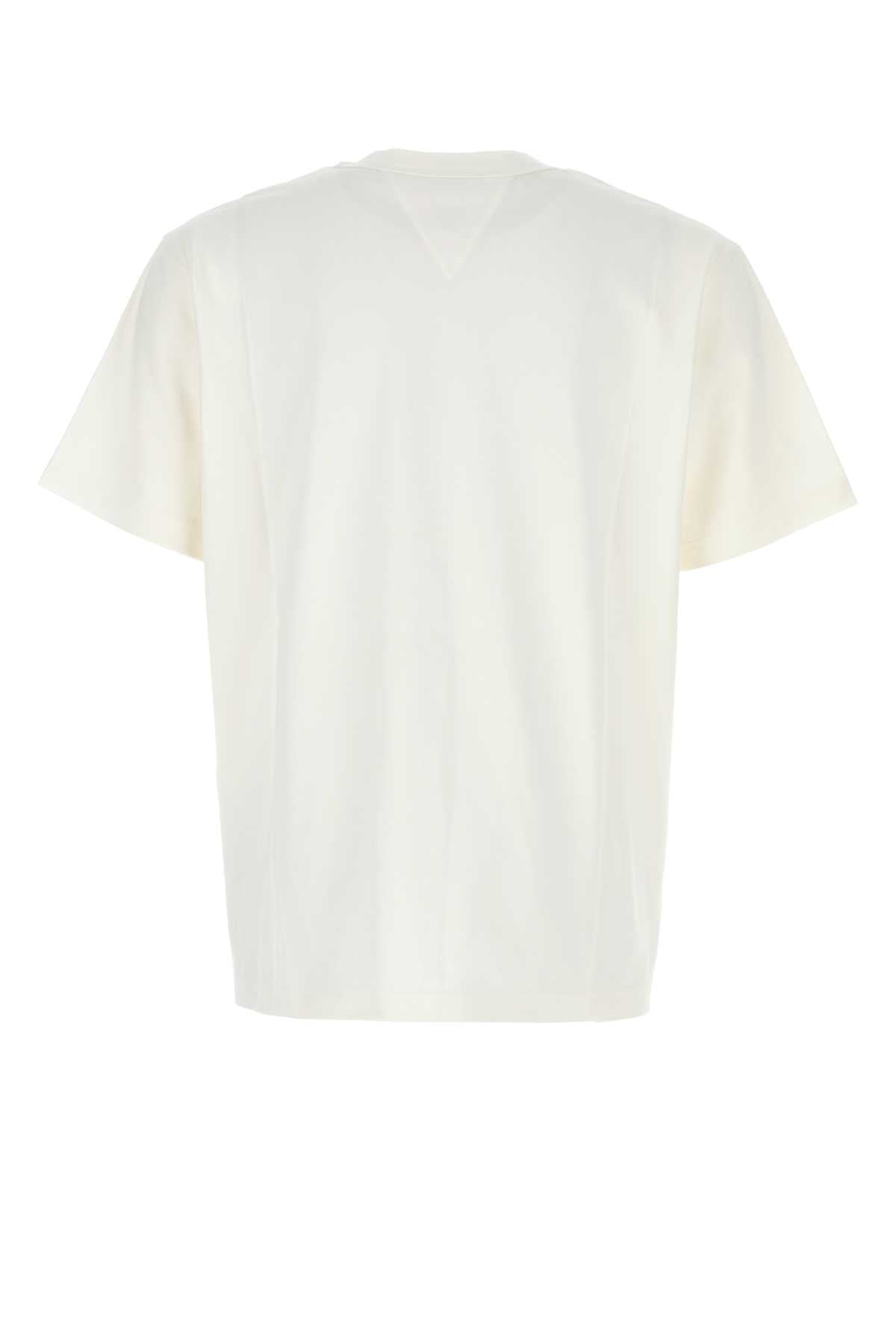 BOTTEGA VENETA Men's Classic White Cotton T-Shirt