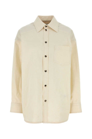 BOTTEGA VENETA Oversized Melange Poplin Shirt