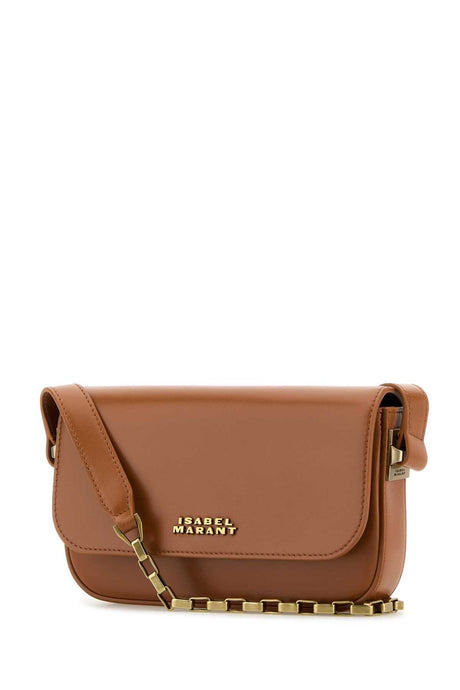 ISABEL MARANT Mini Caramel Leather Shoulder Handbag