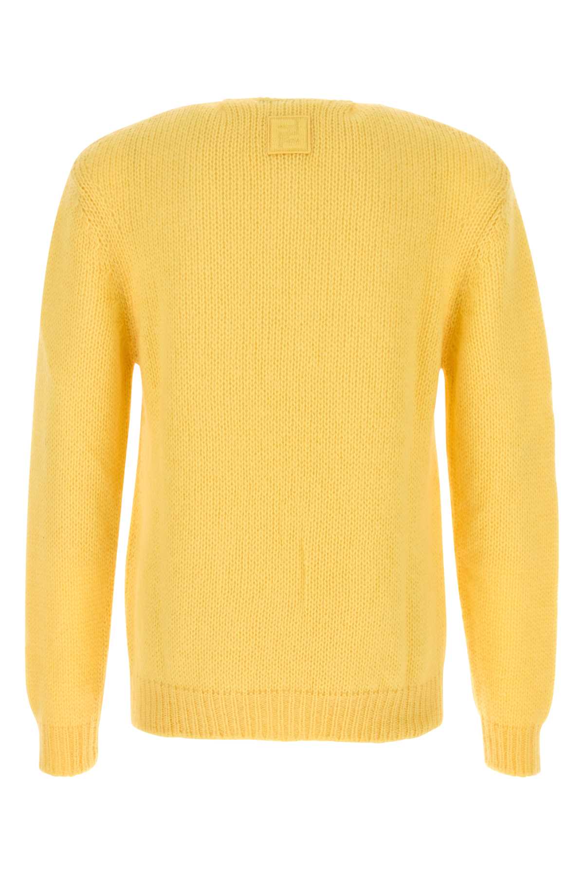 FENDI Luxurious Yellow Mohair Blend Sweater - Sizes Available