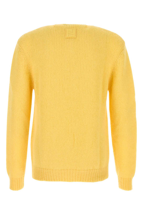 FENDI Luxurious Yellow Mohair Blend Sweater - Sizes Available