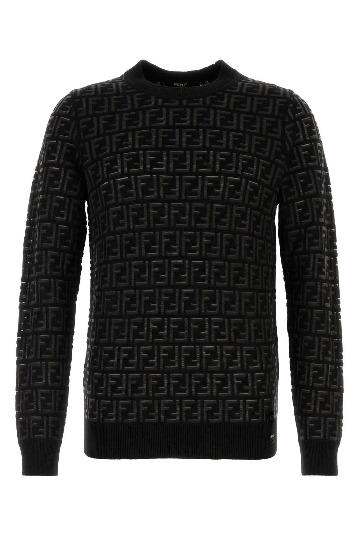 FENDI Stylish Embroidered Wool Blend Sweater for Men