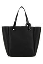 JW ANDERSON Elegant Black Leather Corner Shopping Handbag - 28 cm Width