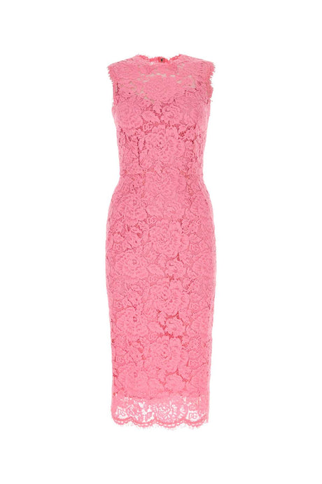 DOLCE & GABBANA Stretch Lace Mini Dress for Women