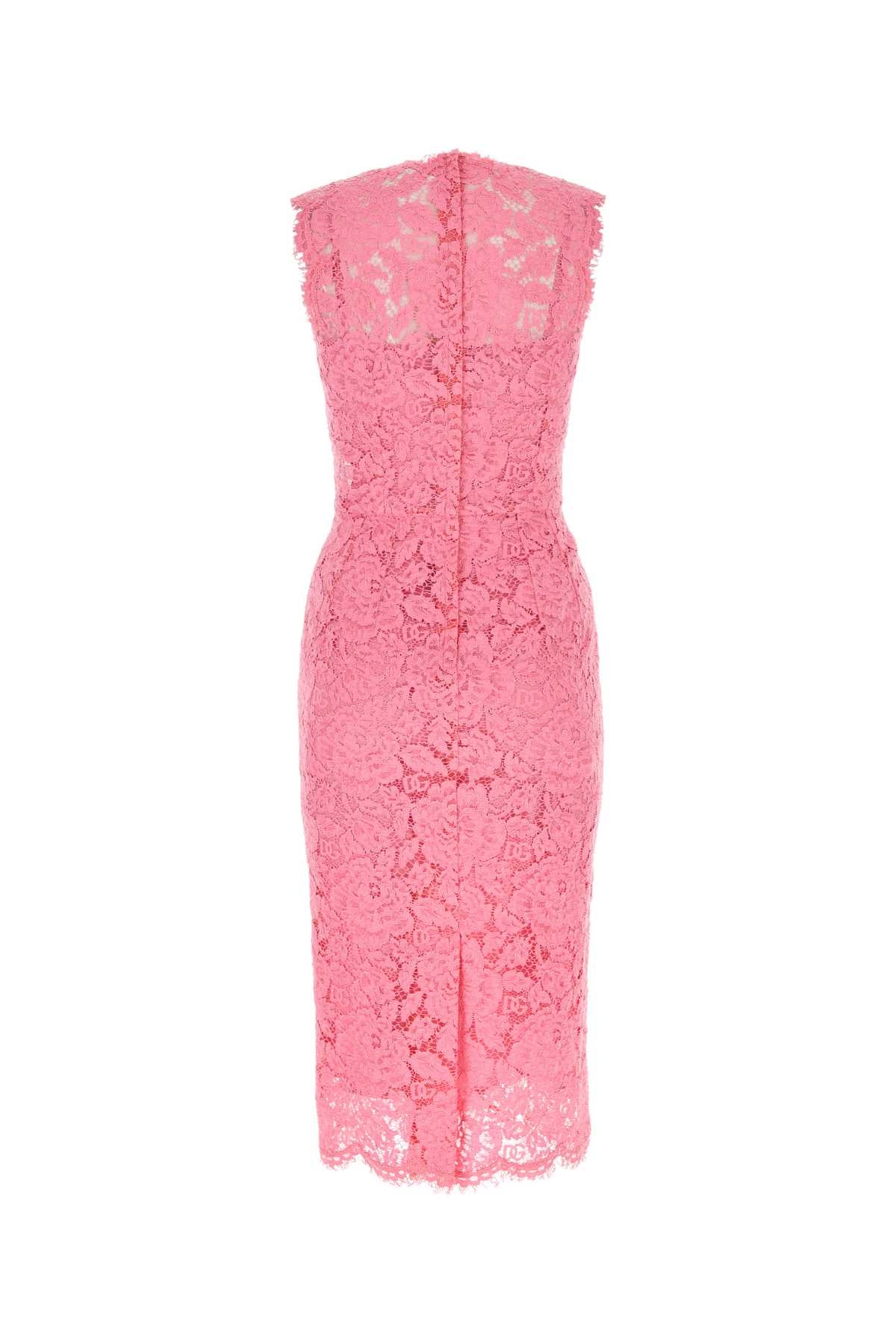 DOLCE & GABBANA Stretch Lace Mini Dress for Women