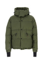 MONCLER GRENOBLE Olive Green Nylon Down Jacket for Men