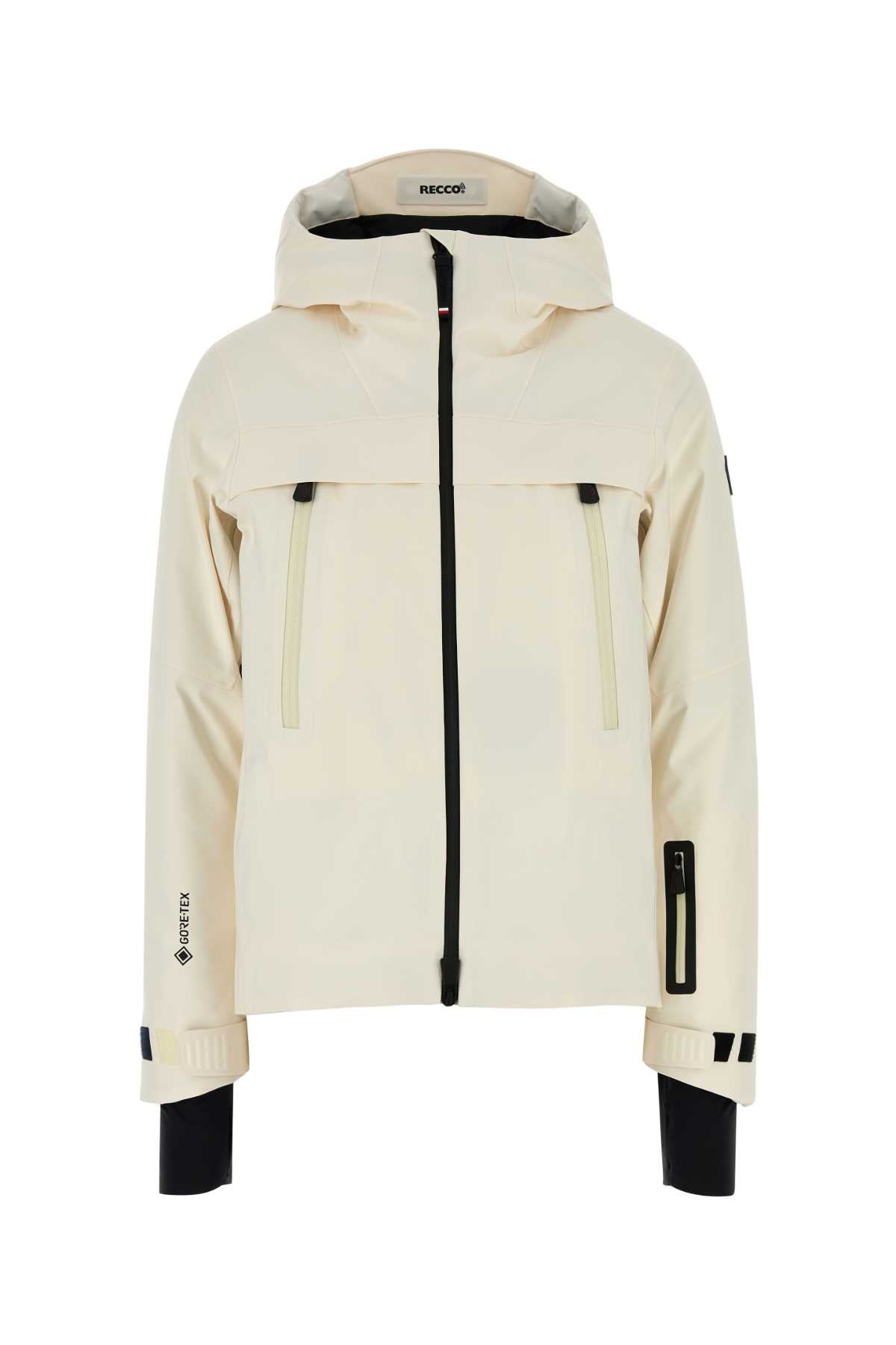 MONCLER GRENOBLE Ivory Polyester Chanavey Down Jacket for Women