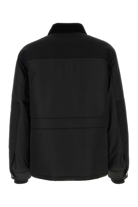 PRADA Sleek Black Re-Nylon Jacket for Men