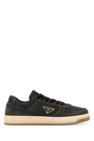 PRADA Two-tone Suede and Fabric Downtown Sneakers