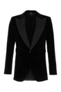 DOLCE & GABBANA Luxury Black Velvet Blazer for Men