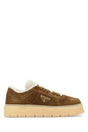 PRADA Suede Biscuit Sneakers for Men