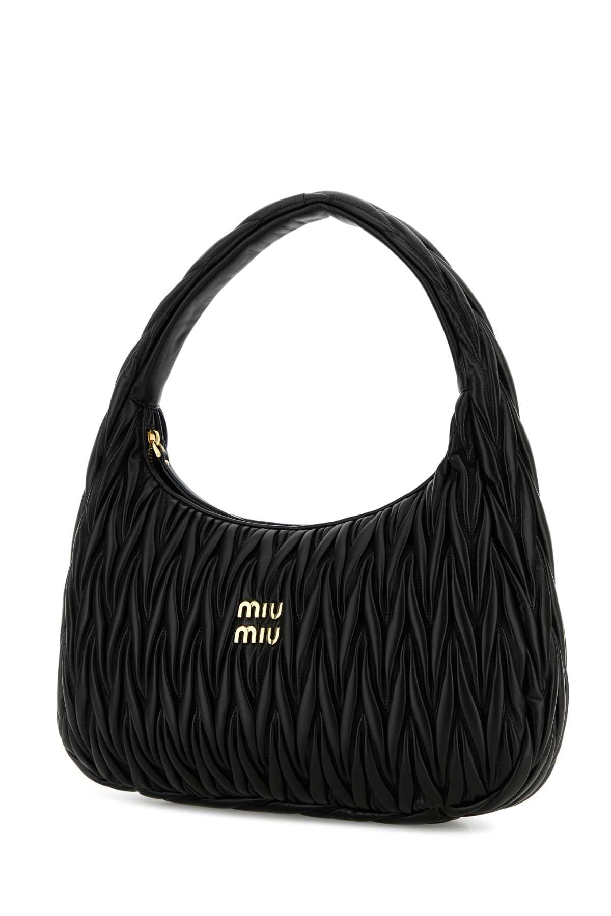 MIU MIU Nappa Leather Shoulder Handbag - 37 cm x 22 cm