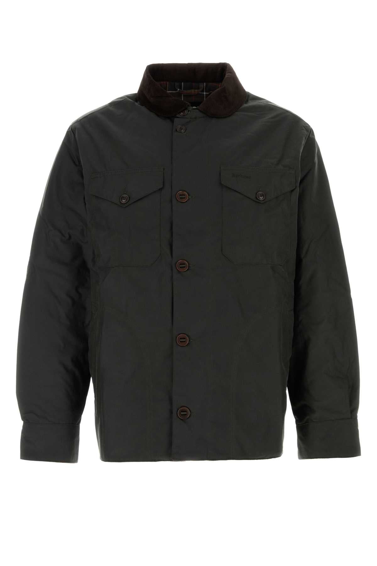 BARBOUR Classic Bottle Green Cotton Jacket for Men