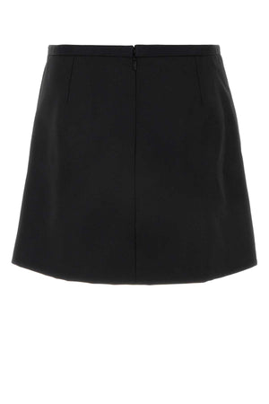 VERSACE Elegant Responsible Wool Cavallery Skirt