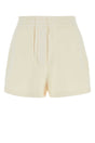 PRADA Elegant Cream Cotton Mini Shorts for Women