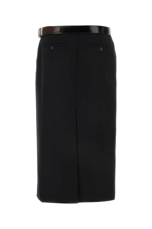 PRADA Classic Black Gabardine Skirt