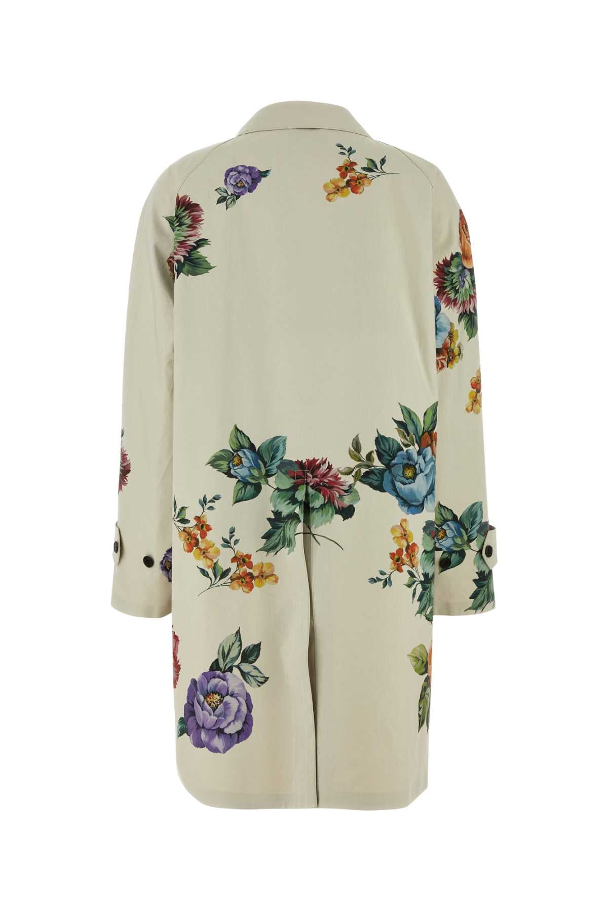 PRADA Printed Cotton Overcoat for Women