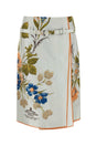 PRADA Floral Printed Silk Mini Skirt for Women