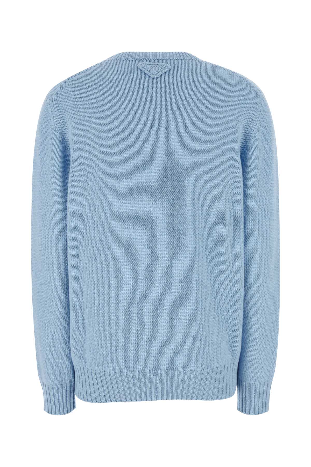 PRADA Light Blue Wool Blend Sweater for Women