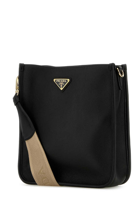 PRADA Mini Black Leather Crossbody Handbag