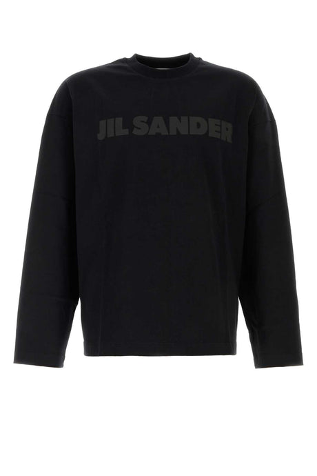 JIL SANDER Essential Black Cotton T-Shirt for Men