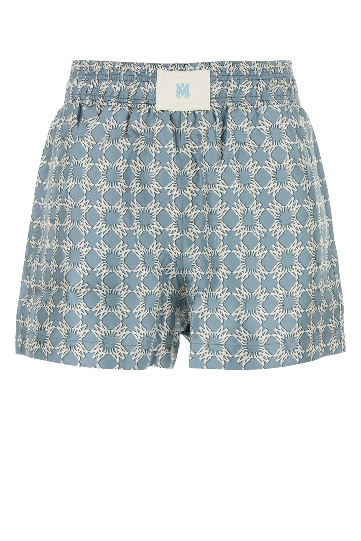 AMIRI Printed Silk Mini Shorts