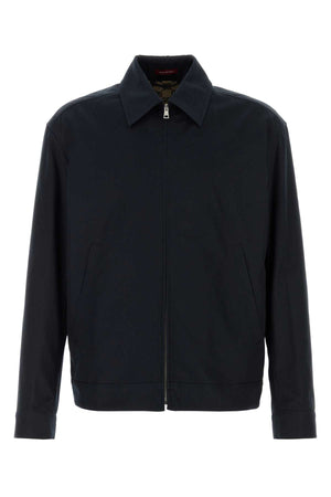 GUCCI Tailored Dark Blue Twill Blazer for Men