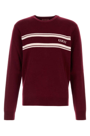 GUCCI Wool Blend Sweater for Men - Classic Red Design