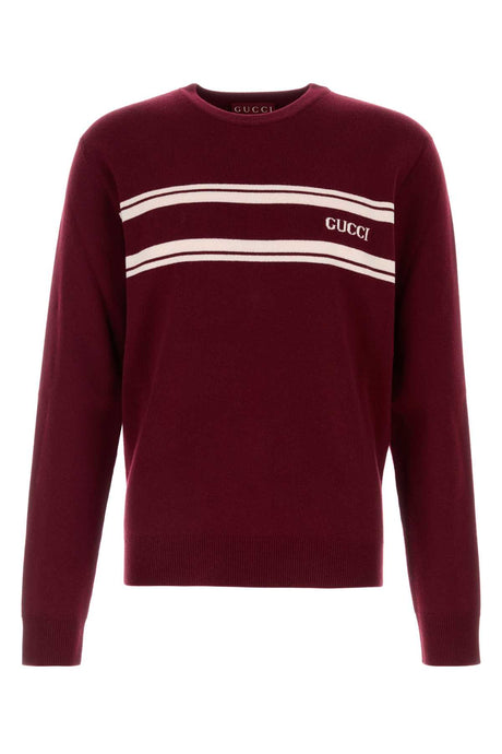 GUCCI Wool Blend Sweater for Men - Classic Red Design