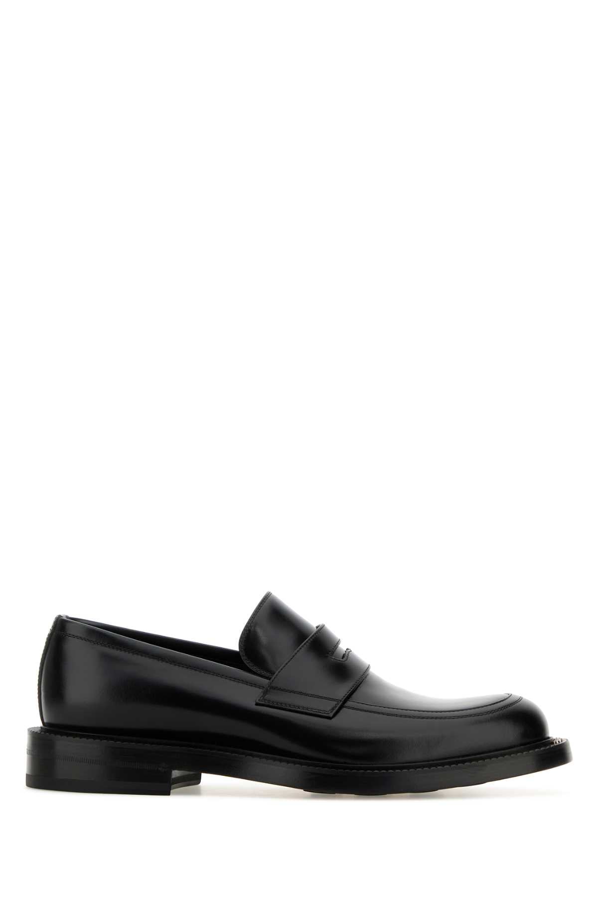 GUCCI Classic Black Leather Loafers for Men