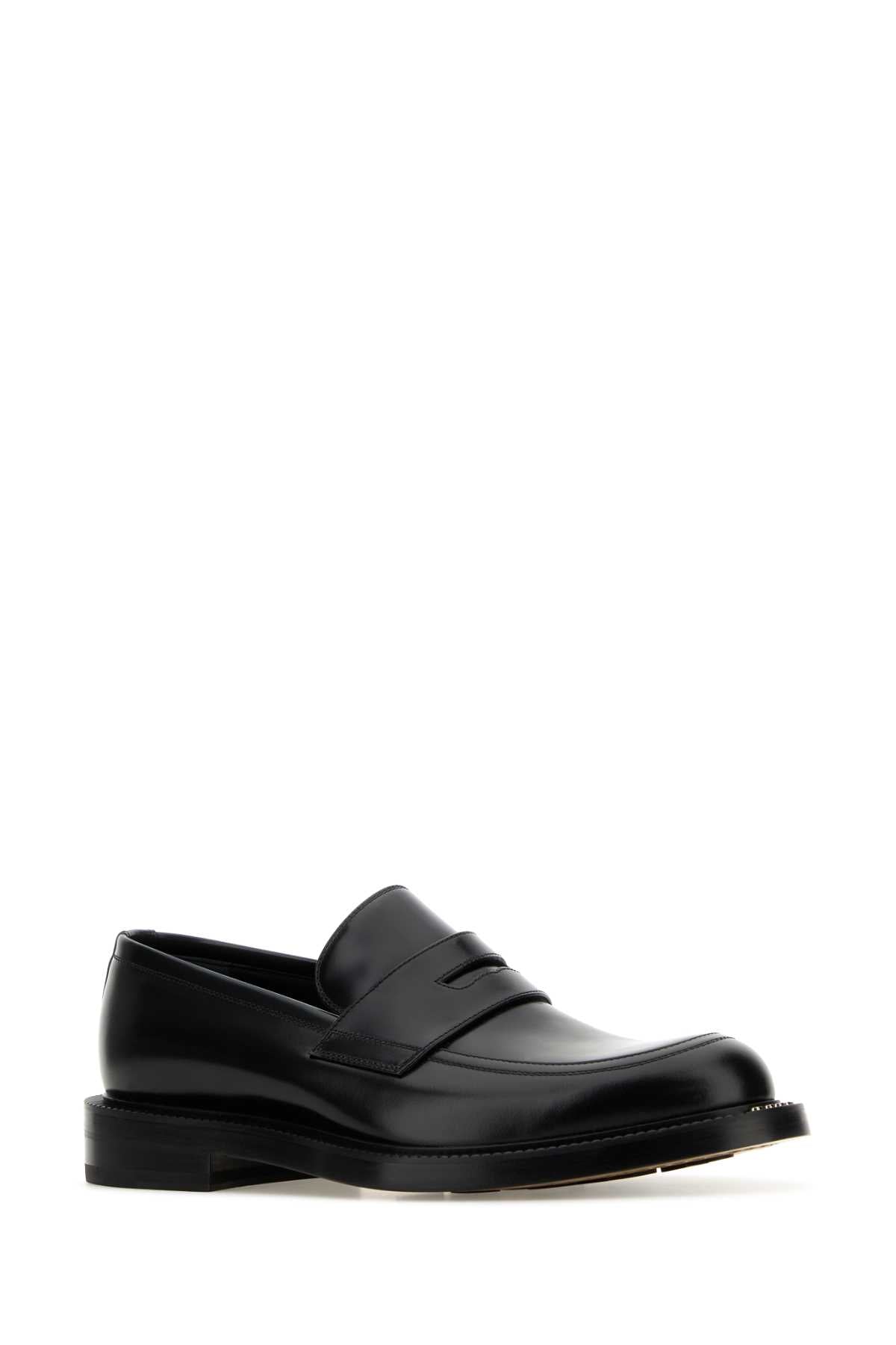 GUCCI Classic Black Leather Loafers for Men