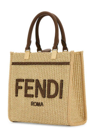 FENDI Mini Raffia Sunshine Handbag