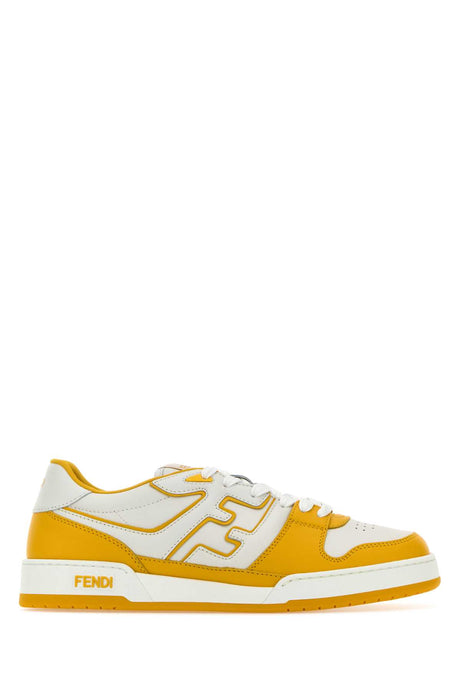 FENDI Two-tone Leather Match Sneakers for Men