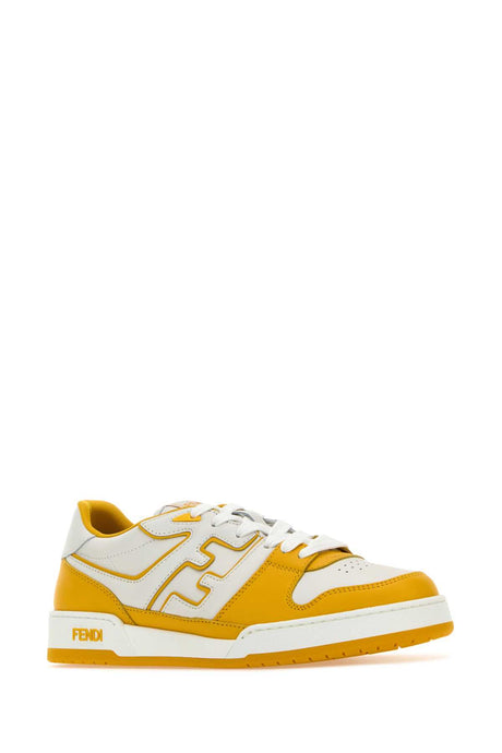 FENDI Two-tone Leather Match Sneakers for Men