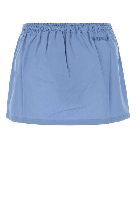 MIU MIU Chic Poplin Mini Skirt