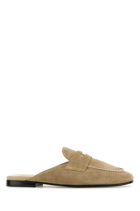 MIU MIU Beige Suede Slippers for Women