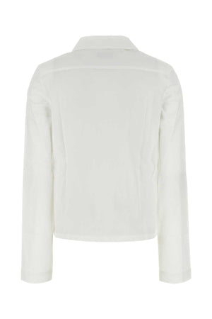 MIU MIU Classic White Poplin Shirt for Women