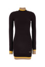 FENDI Plum Wool Blend Mini Dress for Women