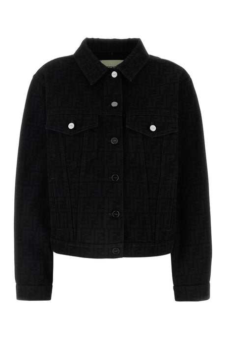 FENDI Chic Black Denim Jacket for Women