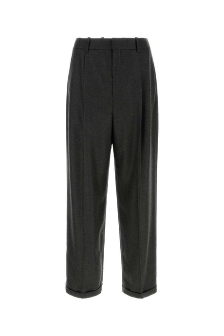 SAINT LAURENT Charcoal Cashmere Pants for Men